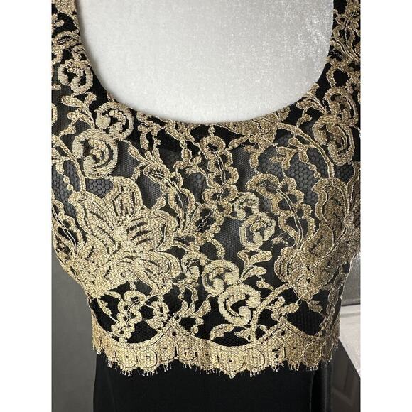 Vintage Liz Claiborne Night Formal Party Midi Dress Size US 10 Made in USA - Picture 10 of 11